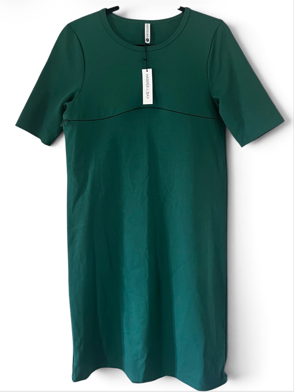 Harper & Bay Forest Green Short Sleeve Nursing Dress